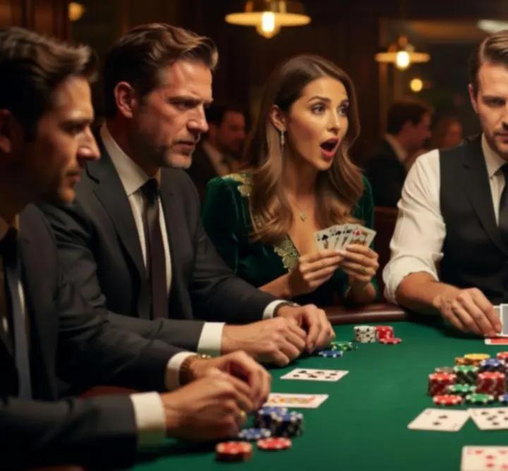 Uczestnicy wieczoru pokerowego Gather Avenue